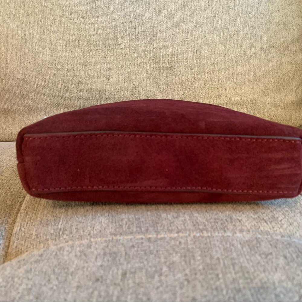 BNWOT- Dooney & Bourke Suede Domed Crossbody- Wine - Picture 5 of 7